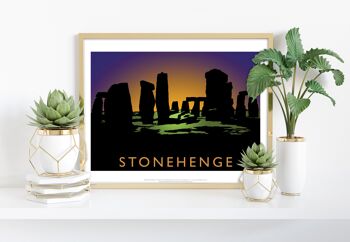 Stonehenge par l'artiste Richard O'Neill - Impression d'art premium