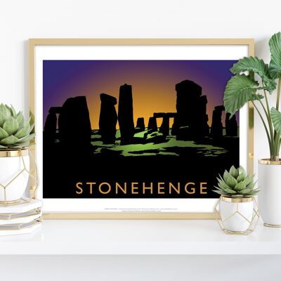 Stonehenge par l'artiste Richard O'Neill - Impression d'art premium