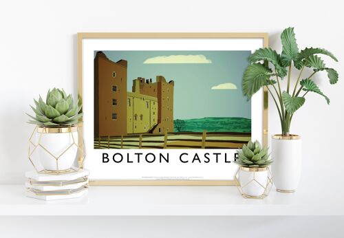 Bolton Castle By Artist Richard O'Neill - Premium Art Print