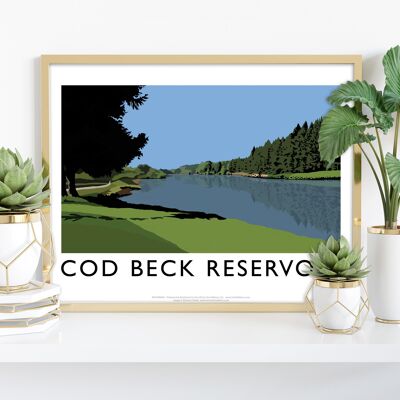 Cod Beck Reservoir By Artist Richard O'Neill - Art Print