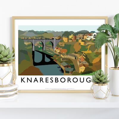Knaresborough par l'artiste Richard O'Neill - Impression d'art premium