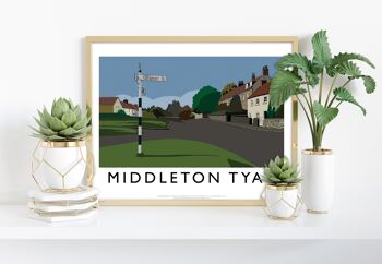 Middleton Tyas par l'artiste Richard O'Neill - 11X14" Art Print