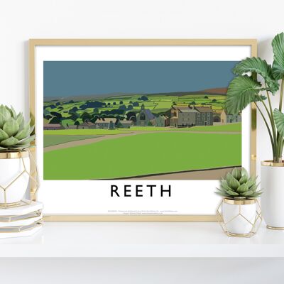 Reeth por el artista Richard O'Neill - 11X14" Premium Art Print