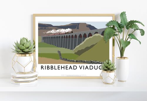 Ribblehead Viaduct By Artist Richard O'Neill - Art Print