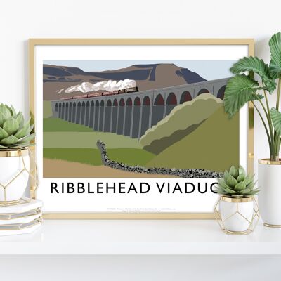 Ribblehead-Viadukt des Künstlers Richard O'Neill - Kunstdruck