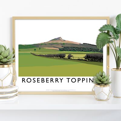 Roseberry Topping (verde) - Stampa artistica di Richard O'Neill
