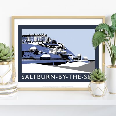 Saltburn-by-the-Sea (blau) - Richard O'Neill Kunstdruck
