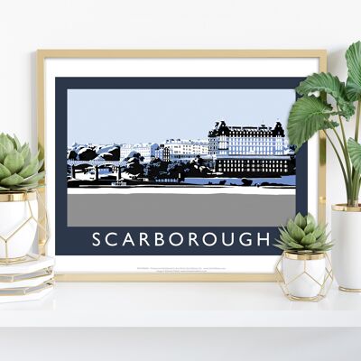 Scarborough (blau) von Künstler Richard O'Neill - Kunstdruck