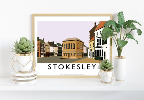 Stokesley By Artist Richard O'Neill - Premium Art Print