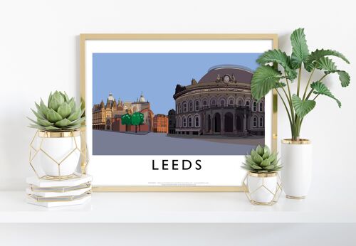 Leeds By Artist Richard O'Neill - 11X14” Premium Art Print