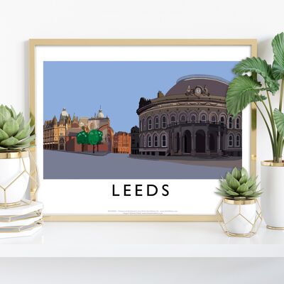 Leeds von Künstler Richard O'Neill – Premium-Kunstdruck im Format 11 x 14 Zoll