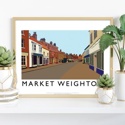 Market Weighton von Künstler Richard O'Neill - Kunstdruck