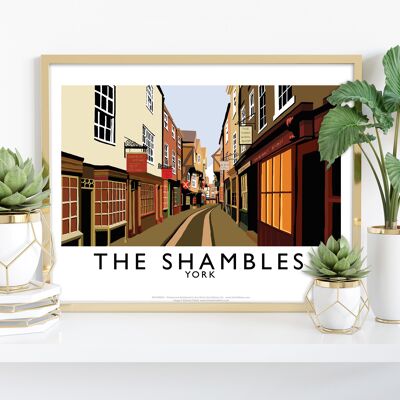 The Shambles von Künstler Richard O'Neill – Premium-Kunstdruck