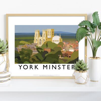 York Minster par l'artiste Richard O'Neill - Impression d'art premium