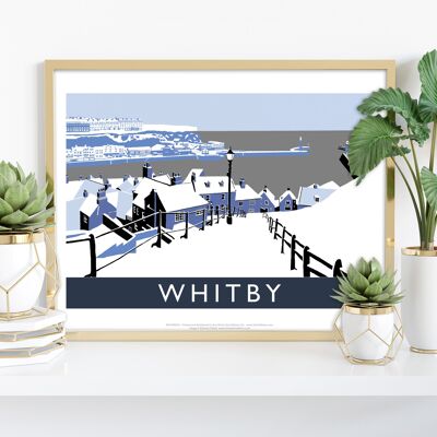 Whitby (azul) por el artista Richard O'Neill - Impresión de arte premium
