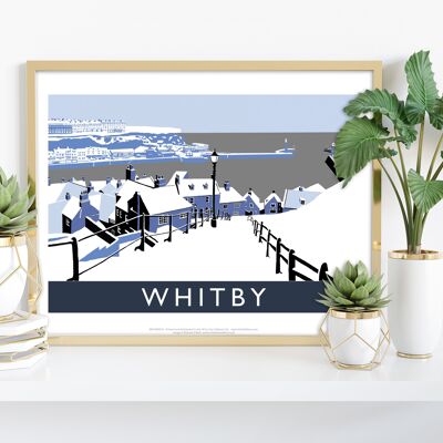 Whitby (Blue) By Artist Richard O'Neill - Premium Art Print