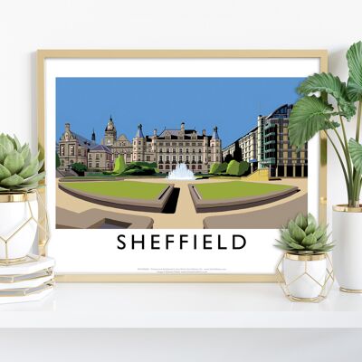 Sheffield por el artista Richard O'Neill - Impresión de arte premium