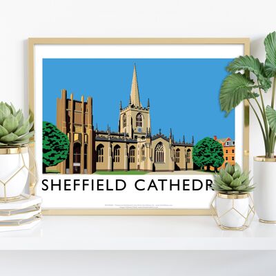 Kathedrale von Sheffield vom Künstler Richard O'Neill - Kunstdruck