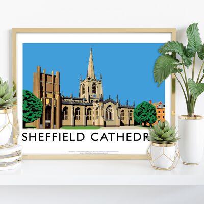 Cathédrale de Sheffield par l'artiste Richard O'Neill - Art Print