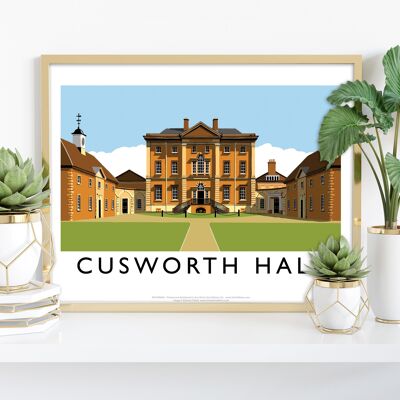 Cusworth Hall von Künstler Richard O'Neill – Premium-Kunstdruck