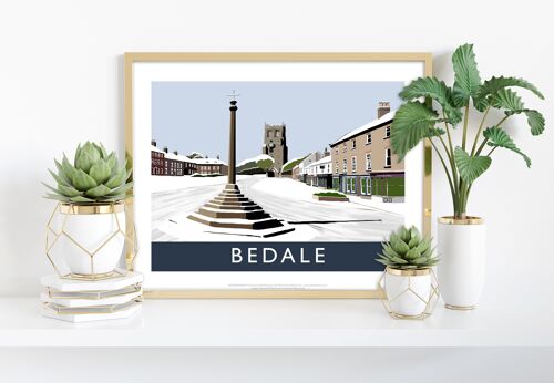 Bedale (Snow) By Artist Richard O'Neill - Premium Art Print