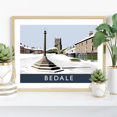 Bedale (Schnee) vom Künstler Richard O'Neill – Premium-Kunstdruck