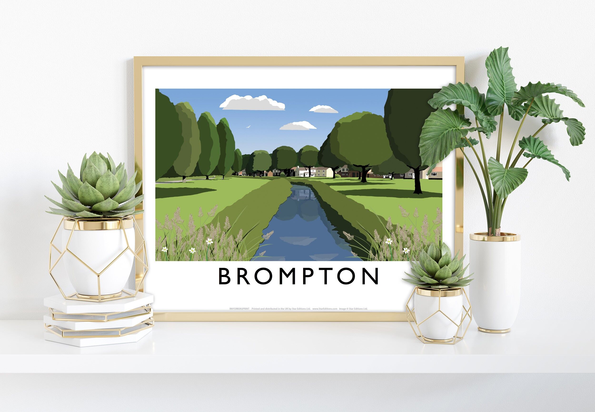 Brompton vom Künstler Richard O'Neill – Premium-Kunstdruck