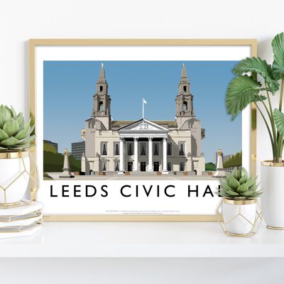Leeds Civic Hall By Artist Richard O'Neill - Art Print