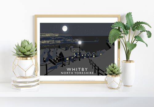 Whitby (Night) By Artist Richard O'Neill - 11X14” Art Print