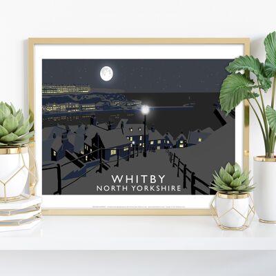 Whitby (Nacht) vom Künstler Richard O'Neill – 11 x 14 Zoll Kunstdruck