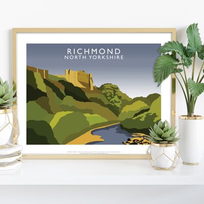 Richmond, Yorkshire von Künstler Richard O'Neill - Kunstdruck