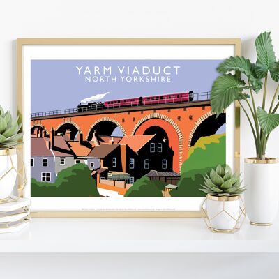 Viaducto de Yarm por el artista Richard O'Neill - Impresión de arte premium