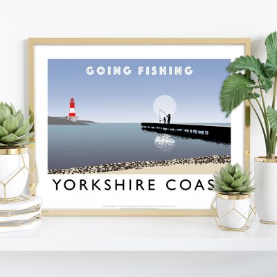 Ir a pescar, costa de Yorkshire - Richard O'Neill Lámina artística