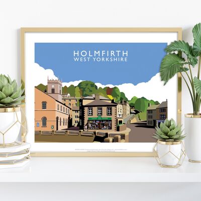 Holmfirth, Yorkshire par l'artiste Richard O'Neill - Impression artistique