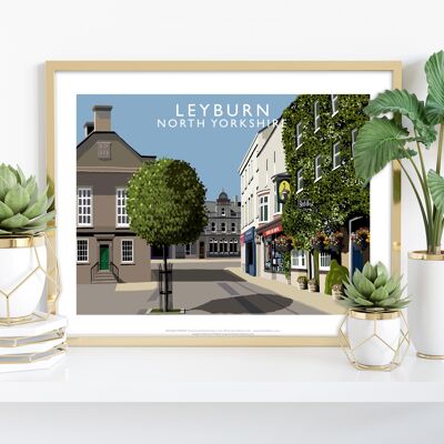 Leyburn, Yorkshire von Künstler Richard O'Neill - Kunstdruck