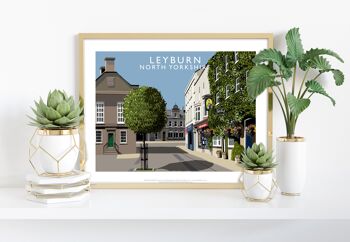 Leyburn, Yorkshire par l'artiste Richard O'Neill - Impression artistique