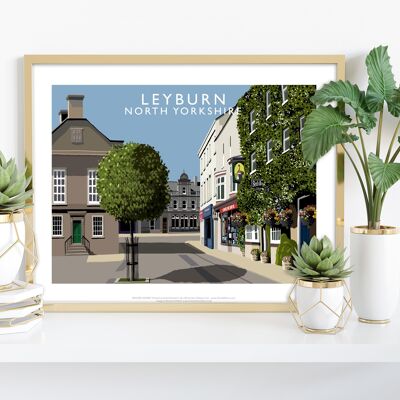 Leyburn, Yorkshire par l'artiste Richard O'Neill - Impression artistique