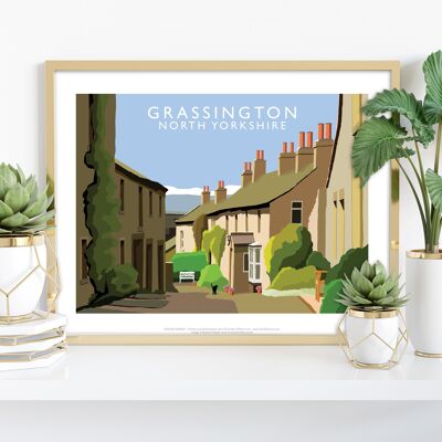 Grassington, Yorkshire von Künstler Richard O'Neill Kunstdruck