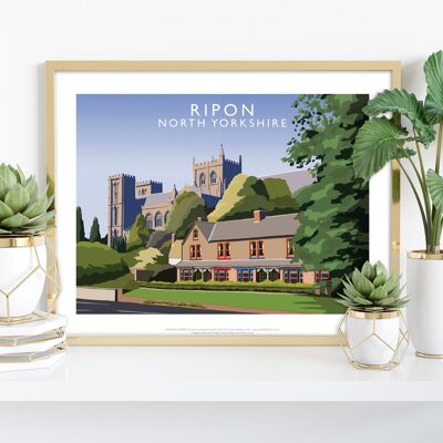 Ripon, Yorkshire von Künstler Richard O'Neill - Kunstdruck