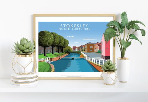 Stokesley, Yorkshire By Artist Richard O'Neill - Art Print