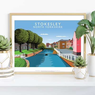 Stokesley, Yorkshire par l'artiste Richard O'Neill - Impression artistique