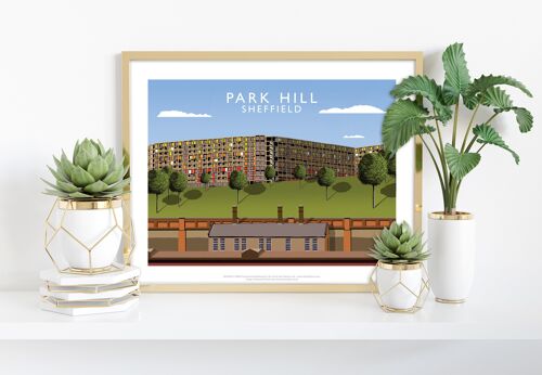 Park Hill, Sheffield By Artist Richard O'Neill - Art Print