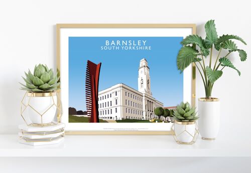 Barnsley By Artist Richard O'Neill - Premium Art Print