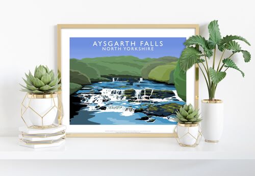 Aysgarth Falls By Artist Richard O'Neill - 11X14” Art Print