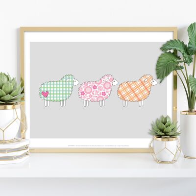 Pattern Sheep - 11X14” Premium Art Print