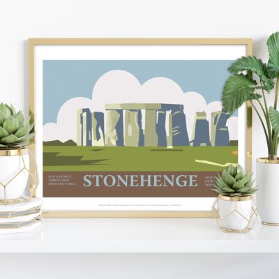 Stonehenge-Werbung – Premium-Kunstdruck im Format 11 x 14 Zoll