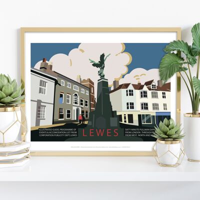 Lewes – Premium-Kunstdruck im Format 11 x 14 Zoll