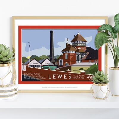 Cervecería Harveys, Lewes - Impresión de arte premium de 11X14"