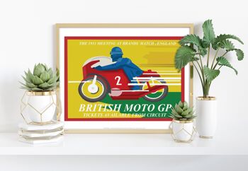 Moto Gp britannique - 11X14" Premium Art Print