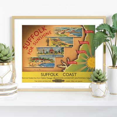 Suffolk für Sonnenschein – Küste von Suffolk – Premium-Kunstdruck